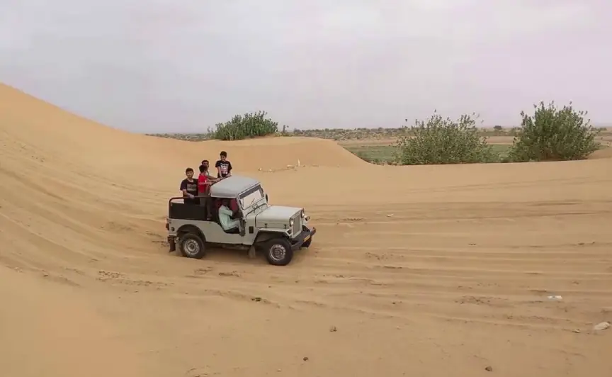 Open jeep safari in tiger reserve Rajasthan