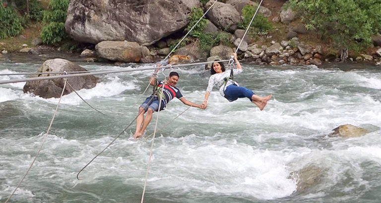 Trekking and trout fishing activities in Tirthan Valley