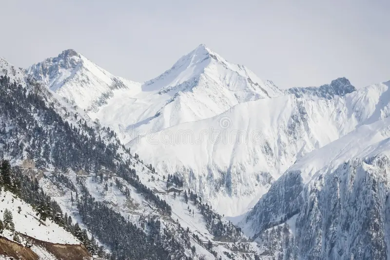 Snow-capped peaks in Kargil