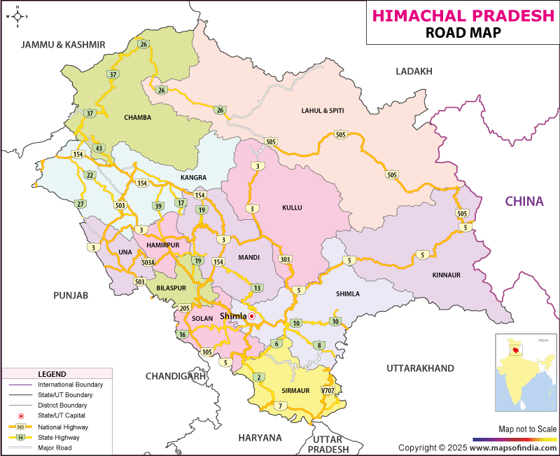 Route planning overview for Trekking in Himachal Pradesh