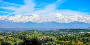 Dhauladhar mountain range seen from Dharamshala