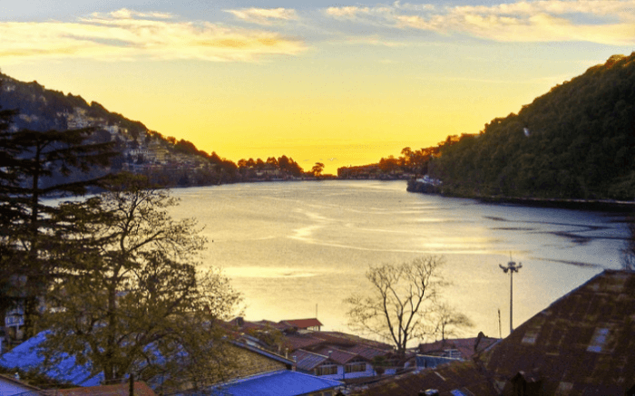 Sunrise view from Nainital viewpoint