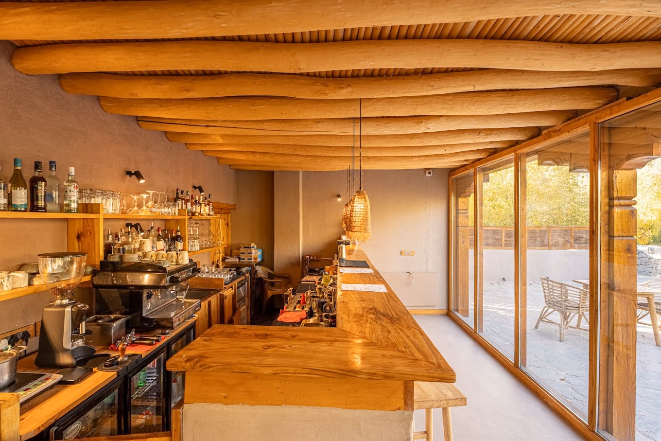 Interior dining ambience at Tsas by Dolkhar