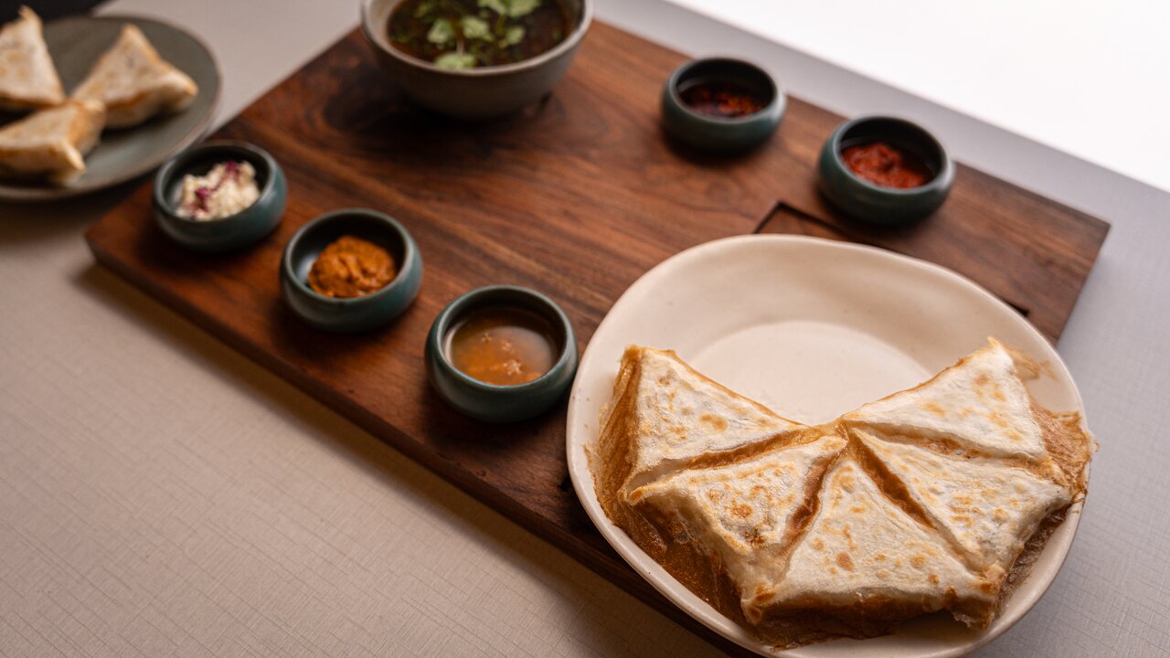Signature dish served at Tsas by Dolkhar Ladakh