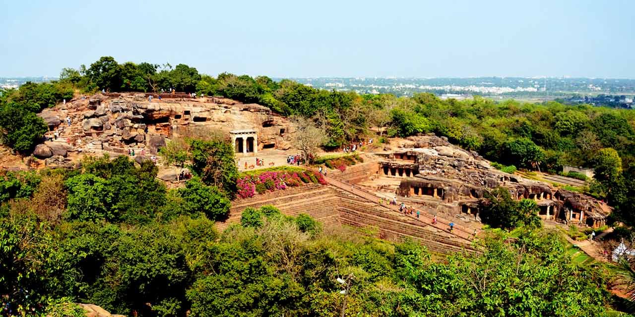 View from Udayagiri Khandagiri hills
