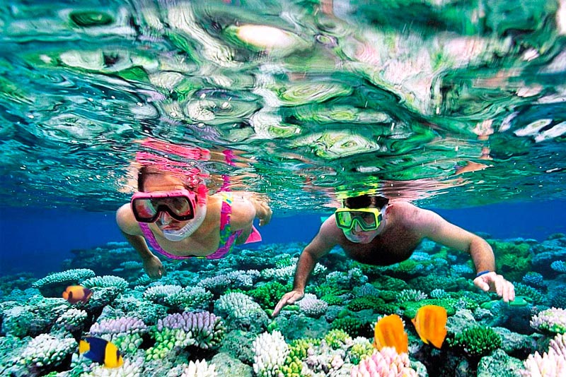 Snorkeling and reef views near Unawatuna Beach