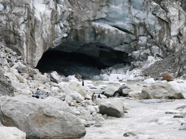 Sacred Ganges River flowing near Vashishta Gufa
