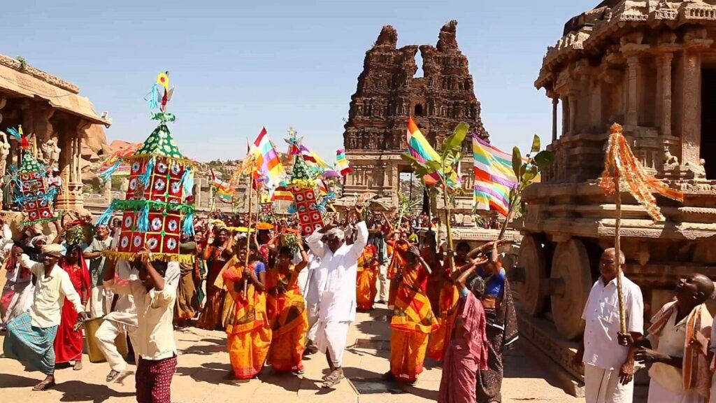 Chariot festival at Virupaksha Temple