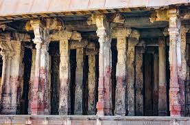 Musical pillars in Virupaksha Temple