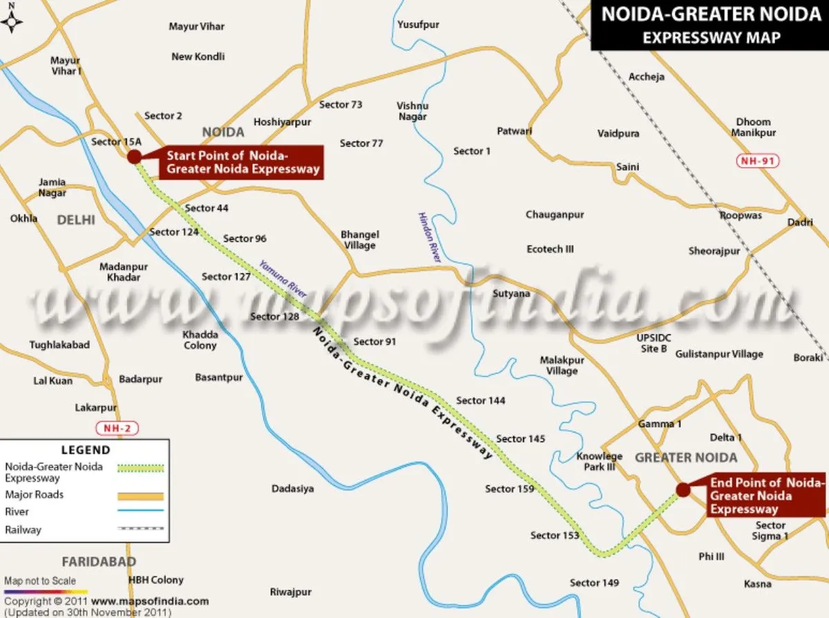 Weekend road trip routes from Noida to nearby destinations
