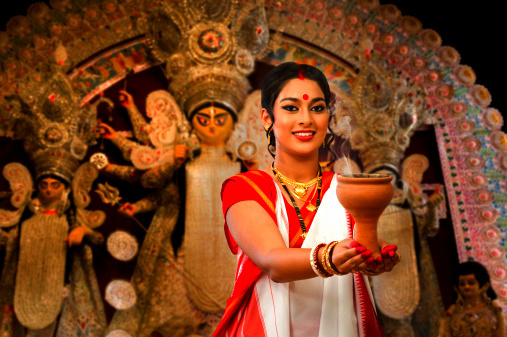 Cultural landmarks in Kolkata including temples and colonial architecture