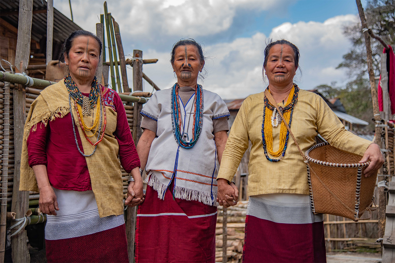 Apatani tribal culture display at Ziro Music Festival