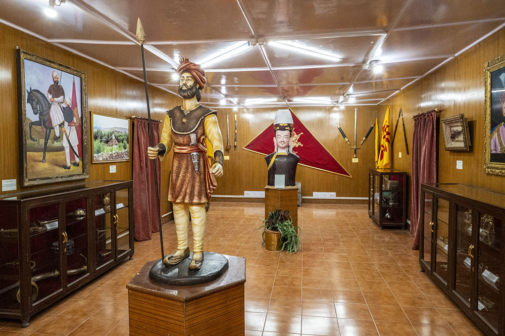 Portrait and memorial of General Zorawar Singh